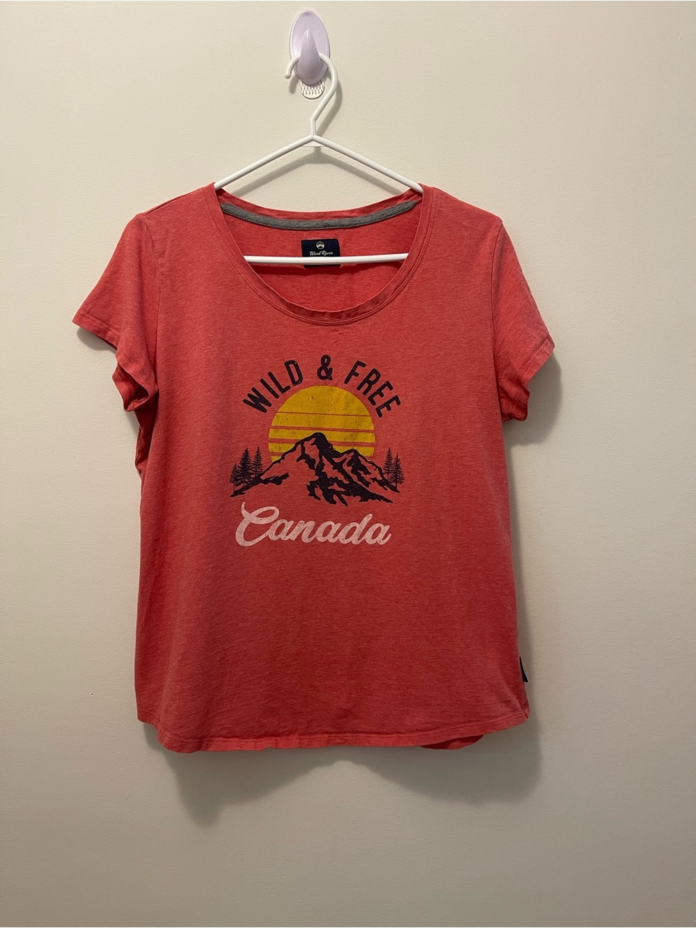 Wild & Free Canada Coral Graphic Tee by Wind River Outfitting Co